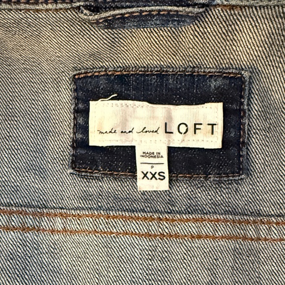 Loft XXSP Fitted Denim Jacket with Copper Buttons, excellent condition - Picture 6 of 10